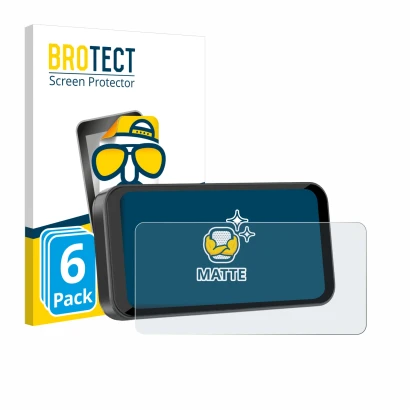 Vorderseite einer Produktverpackung mit dem Markenlogo BROTECT. Daneben ist das Gerät Carpuride W603B 6.3" mit dem zugehörigen