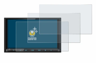 Abbildung des Geräts Kenwood DNX9190DABS mit einer Vielzahl des Displayschutzes.
