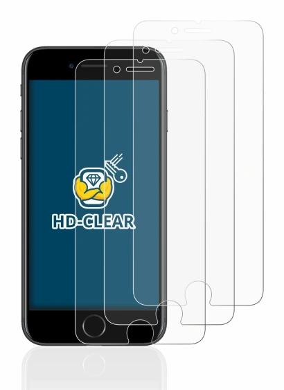 Abbildung des Geräts Apple iPhone 7 mit einer Vielzahl des Displayschutzes.