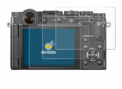 Abbildung des Geräts Olympus PEN-F mit einer Vielzahl des Displayschutzes.