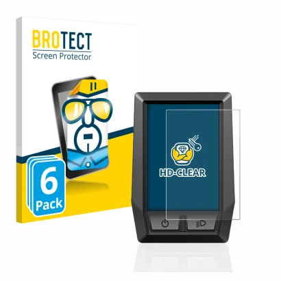 Vorderseite einer Produktverpackung mit dem Markenlogo BROTECT. Daneben ist das Gerät Bosch Kiox mit dem zugehörigen Displaysc