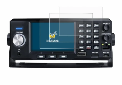 Abbildung des Geräts Uniden SDS200E mit einer Vielzahl des Displayschutzes.