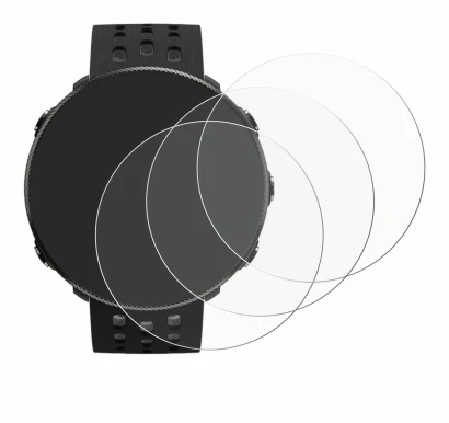 Abbildung des Geräts Polar Vantage M2 mit einer Vielzahl des Displayschutzes.