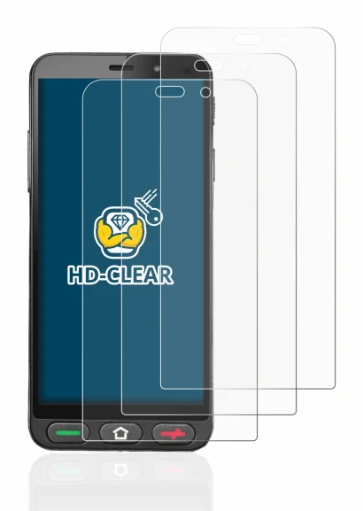 Abbildung des Geräts Brondi Amico S Nero mit einer Vielzahl des Displayschutzes.