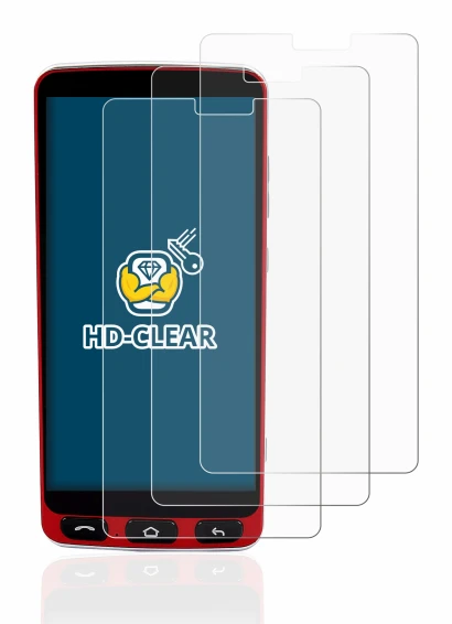 Abbildung des Geräts Olympia Neo Smartphone mit einer Vielzahl des Displayschutzes.
