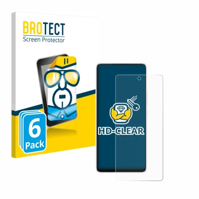 Vorderseite einer Produktverpackung mit dem Markenlogo BROTECT. Daneben ist das Gerät Samsung Galaxy A53 5G mit dem zugehörige