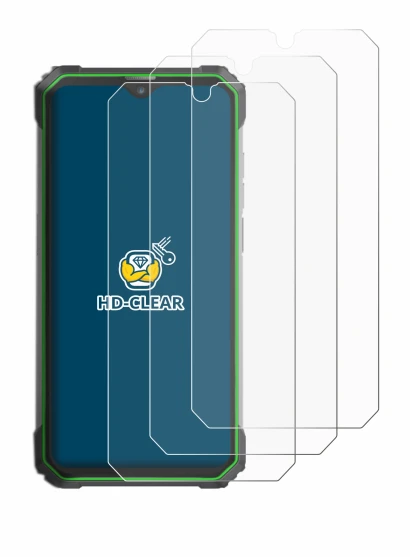 Abbildung des Geräts Blackview BL8800 PRO 5G mit einer Vielzahl des Displayschutzes.