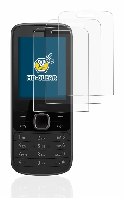 Abbildung des Geräts Nokia 225 4G mit einer Vielzahl des Displayschutzes.