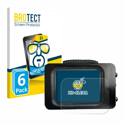 Vorderseite einer Produktverpackung mit dem Markenlogo BROTECT. Daneben ist das Gerät Divesoft Freedom dive computer mit dem z