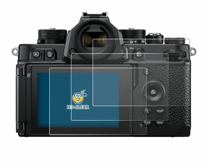 Abbildung des Geräts Nikon Z F mit einer Vielzahl des Displayschutzes.