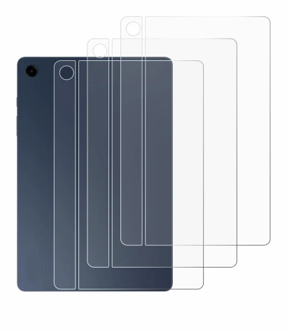 Abbildung des Geräts Samsung Galaxy Tab A9 Plus WiFi (Rückseite) mit einer Vielzahl des Displayschutzes.