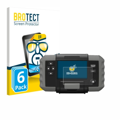 Vorderseite einer Produktverpackung mit dem Markenlogo BROTECT. Daneben ist das Gerät Topdon BT 600 mit dem zugehörigen Displa