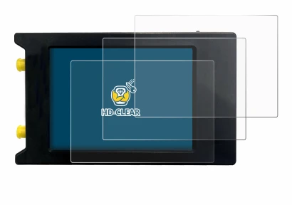 Abbildung des Geräts LiteVNA 64 mit einer Vielzahl des Displayschutzes.