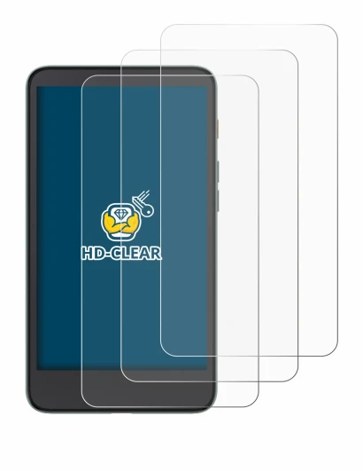 Abbildung des Geräts Xiaomi Moaan InkPalm 5 mit einer Vielzahl des Displayschutzes.