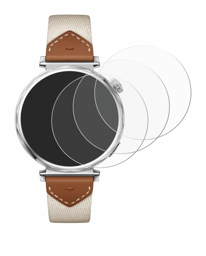 Abbildung des Geräts Huawei Watch GT 5 (41 mm) mit einer Vielzahl des Displayschutzes.