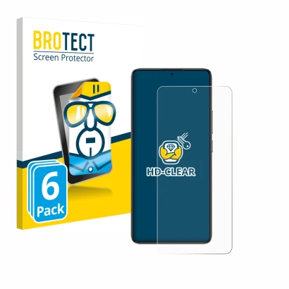 Vorderseite einer Produktverpackung mit dem Markenlogo BROTECT. Daneben ist das Gerät Xiaomi Poco F7 Ultra mit dem zugehörigen