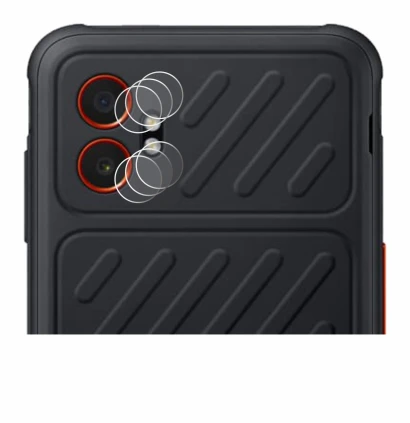 Abbildung des Geräts Samsung Galaxy XCover 7 Pro (NUR Kameraschutz) mit einer Vielzahl des Displayschutzes.