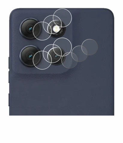 Abbildung des Geräts Motorola Moto G86 (NUR Kameraschutz) mit einer Vielzahl des Displayschutzes.