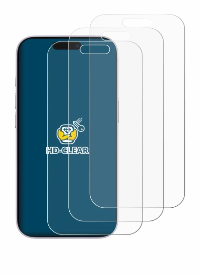 Abbildung des Geräts Apple iPhone 17 mit einer Vielzahl des Displayschutzes.