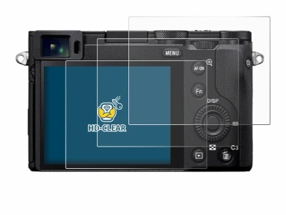 Abbildung des Geräts Sony RX1R III mit einer Vielzahl des Displayschutzes.