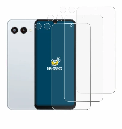 Abbildung des Geräts Telekom T Phone 3 (Display+Kamera) mit einer Vielzahl des Displayschutzes.