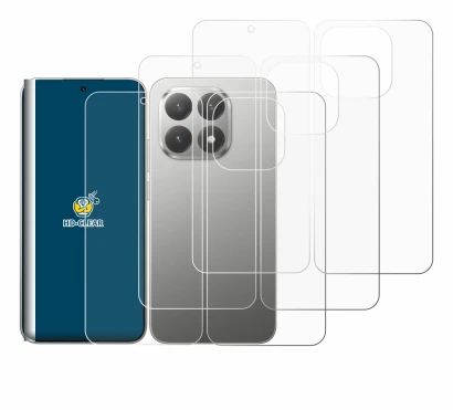 Abbildung des Geräts Xiaomi 15T (Display+Rückseite) mit einer Vielzahl des Displayschutzes.