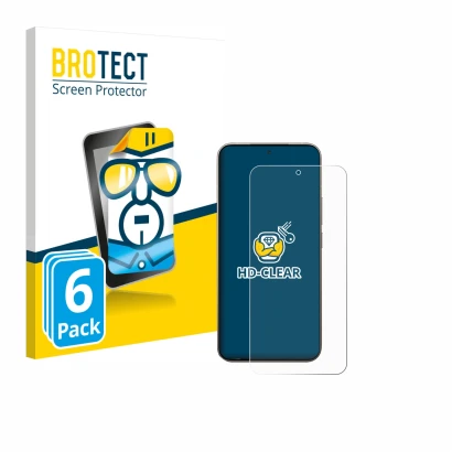 Vorderseite einer Produktverpackung mit dem Markenlogo BROTECT. Daneben ist das Gerät Xiaomi 15T Pro mit dem zugehörigen Displ