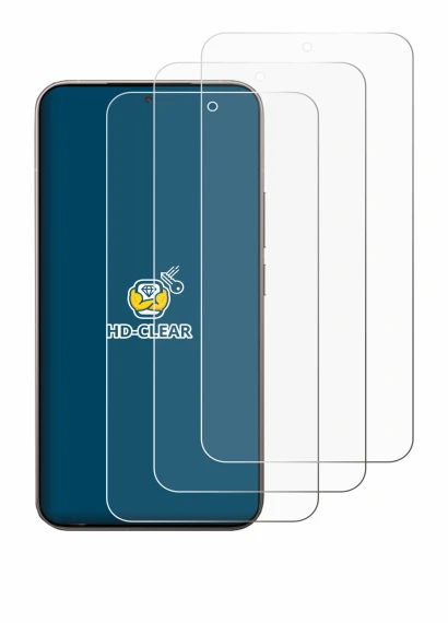 Abbildung des Geräts Xiaomi 15T Pro mit einer Vielzahl des Displayschutzes.