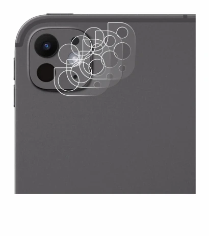 Abbildung des Geräts Apple iPad Pro 13" 2025 (NUR Kameraschutz) mit einer Vielzahl des Displayschutzes.