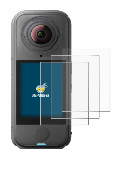 Abbildung des Geräts Insta360 X4 Air mit einer Vielzahl des Displayschutzes.