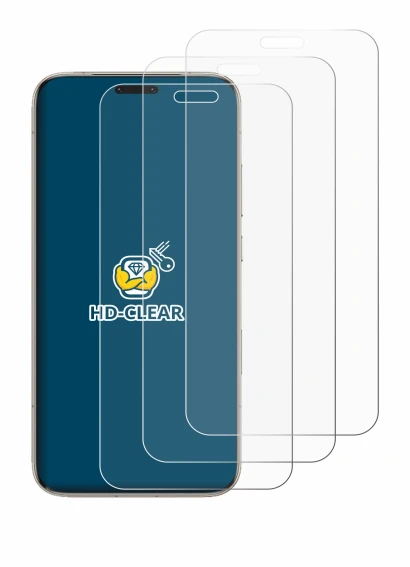 Abbildung des Geräts Honor Magic 8 Pro mit einer Vielzahl des Displayschutzes.