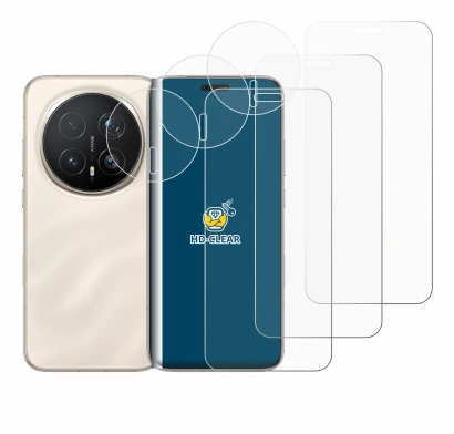 Abbildung des Geräts Honor Magic 8 Pro (Display+Kamera) mit einer Vielzahl des Displayschutzes.