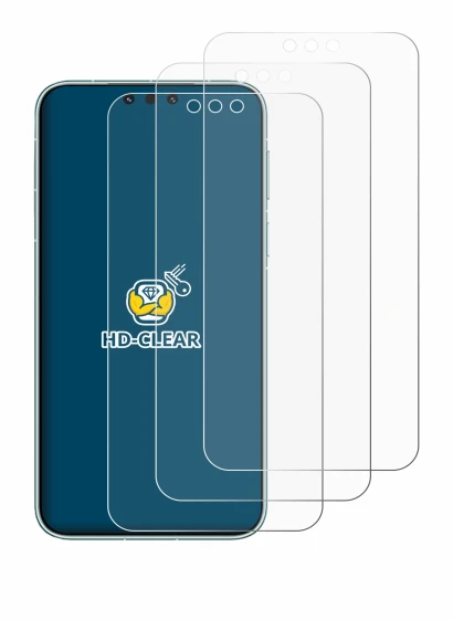 Abbildung des Geräts Huawei Mate 80 Pro Max mit einer Vielzahl des Displayschutzes.