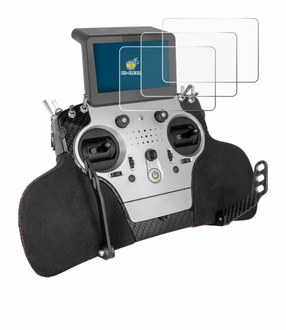 Abbildung des Geräts PowerBox Systems Core mit einer Vielzahl des Displayschutzes.