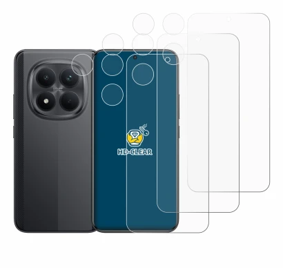 Abbildung des Geräts Xiaomi Poco M8 Pro (Display+Kamera) mit einer Vielzahl des Displayschutzes.