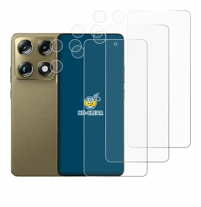 Abbildung des Geräts Motorola Signature 165 (Display+Kamera) mit einer Vielzahl des Displayschutzes.