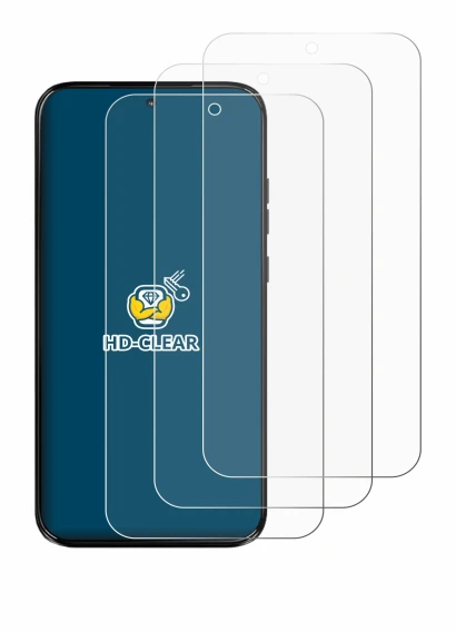 Abbildung des Geräts Motorola Moto G67 mit einer Vielzahl des Displayschutzes.