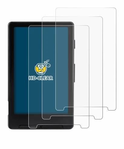 Abbildung des Geräts Xteink X4 mit einer Vielzahl des Displayschutzes.