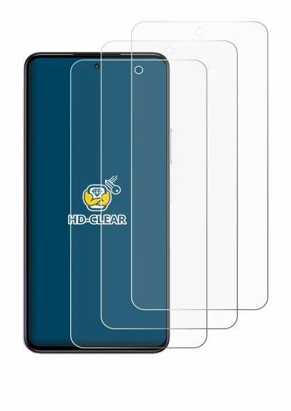 Abbildung des Geräts realme P4x 5G mit einer Vielzahl des Displayschutzes.