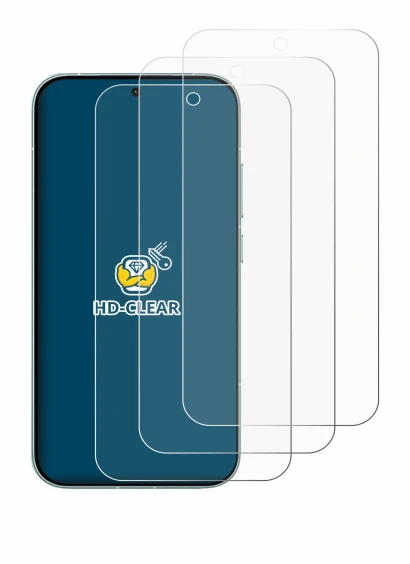 Abbildung des Geräts Xiaomi Redmi Turbo 5 mit einer Vielzahl des Displayschutzes.