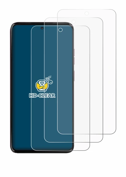 Abbildung des Geräts Motorola Moto G17 Power mit einer Vielzahl des Displayschutzes.