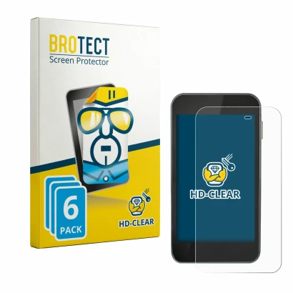 Vorderseite einer Produktverpackung mit dem Markenlogo BROTECT. Daneben ist das Gerät Equil Patch 200U mit dem zugehörigen Dis