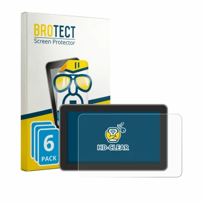 Vorderseite einer Produktverpackung mit dem Markenlogo BROTECT. Daneben ist das Gerät Bambu Lab H2S mit dem zugehörigen Displa