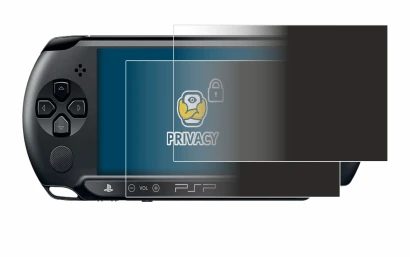 Abbildung des Geräts Sony PSP Street E1004 mit einer Vielzahl des Displayschutzes.