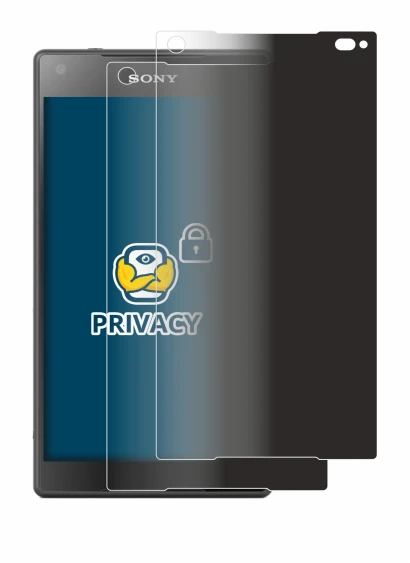 Abbildung des Geräts Sony Xperia Z5 Compact mit einer Vielzahl des Displayschutzes.