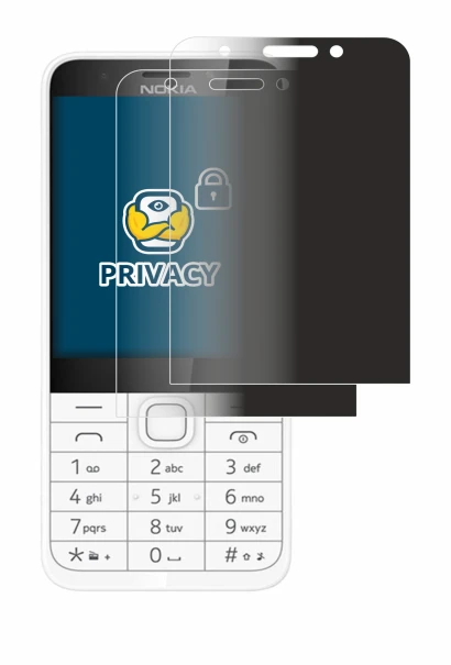 Abbildung des Geräts Nokia 230 mit einer Vielzahl des Displayschutzes.