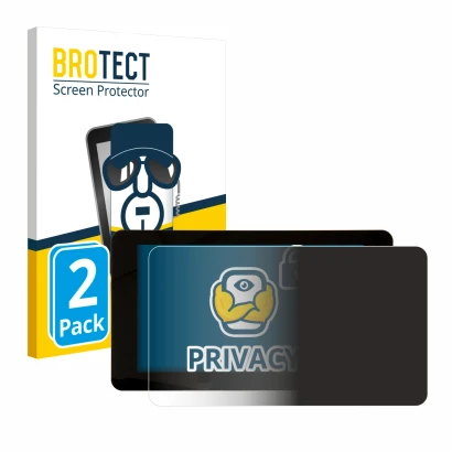 Vorderseite einer Produktverpackung mit dem Markenlogo BROTECT. Daneben ist das Gerät Raspberry Pi Touchscreen 7" mit dem zuge