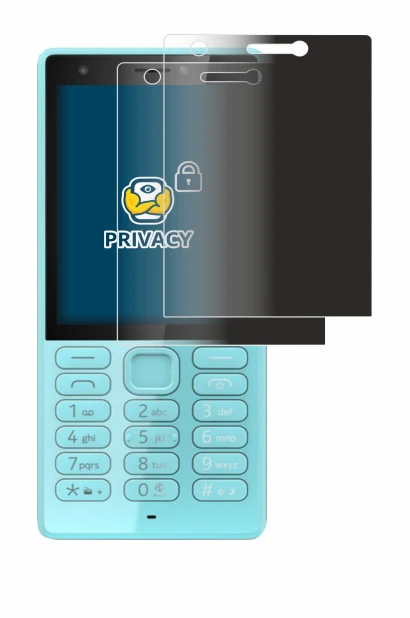 Abbildung des Geräts Nokia 216 mit einer Vielzahl des Displayschutzes.