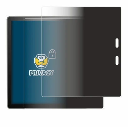 Abbildung des Geräts Amazon Kindle Oasis 2017 (9. Gen.) mit einer Vielzahl des Displayschutzes.