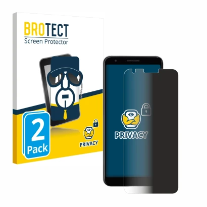 Vorderseite einer Produktverpackung mit dem Markenlogo BROTECT. Daneben ist das Gerät Google Pixel 3a mit dem zugehörigen Disp